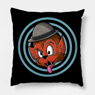 Werewolf Boy Retro Cartoon Pillow