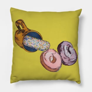 Spilling Doughnuts Pillow