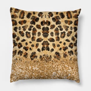 Leopard fur glitter Pillow