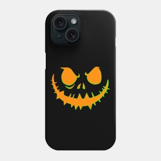 Pumpkin face halloween funny shirt and mask Phone Case