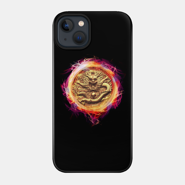 Fire Dragon Coin - Fantasy - Phone Case