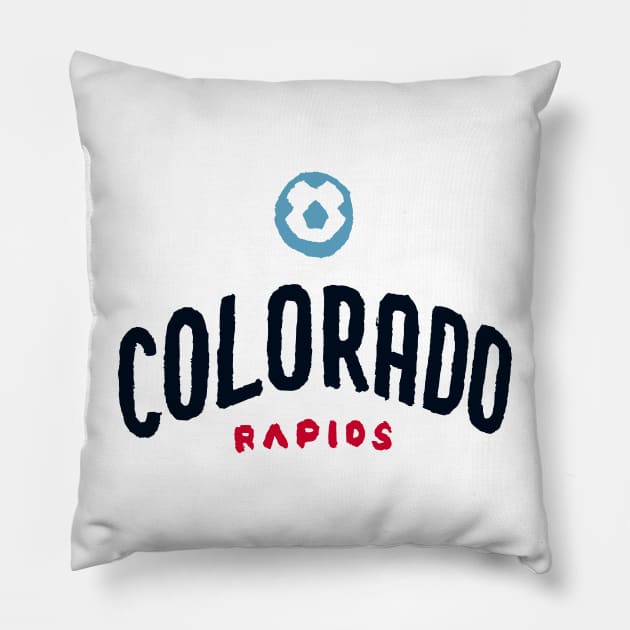 Colorado Rapiiiids Pillow by Very Simple Graph