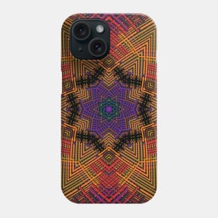 Weave Mandala Purple Yellow and Orange Phone Case