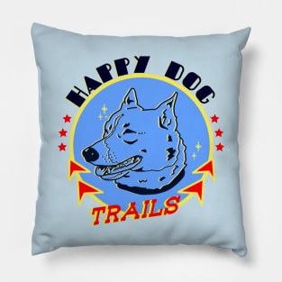 Happy Dog Trails Pillow