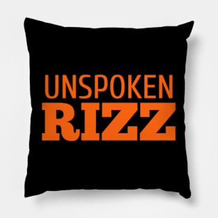 Unspoken Rizz Pillow