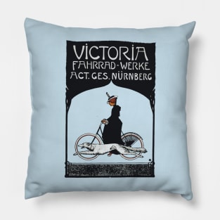 Vintage Cycle Ad 8 Pillow