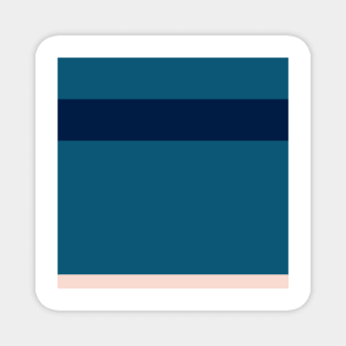 A beautiful consistency of Oxford Blue, Deep Sea Blue, Sea, Italian Sky Blue and Pale Pink stripes. Magnet