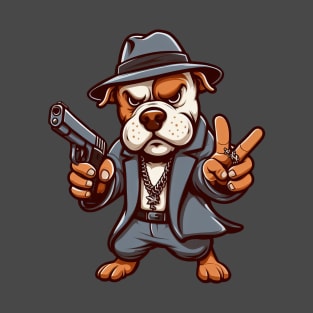 Pit Bull Terrier The Mobster T-Shirt