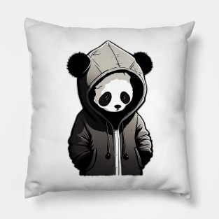 Disappointed Panda Pillow