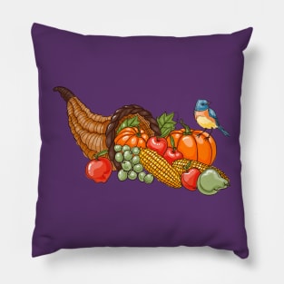 Hand Drawn Cornucopia Pillow