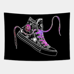 Libra high tops - Space laces Tapestry