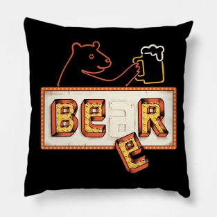 beer or bear Pillow