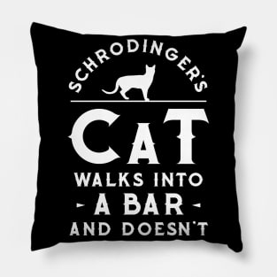 Schrodingers cat Pillow