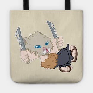 Chibi Demon Slayer inosuke Tote