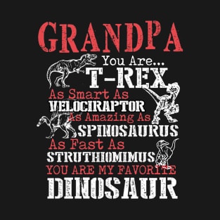 Grandpa You're My Favorite Dinosaur T-Shirt