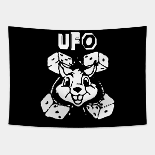 ufo and the rabbit Tapestry