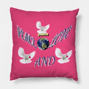 peace and love beautyful art Design. Pillow