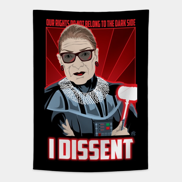 I Dissent Tapestry by CuddleswithCatsArt