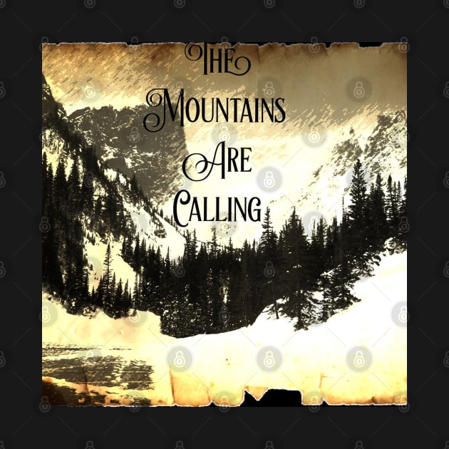 John Muir quote typography mountains are calling and i must go by Tina