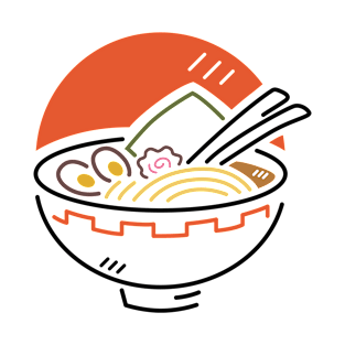 Rising Sun Ramen Noodles T-Shirt