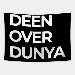 Islamic Deen Over Dunya Tapestry