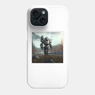 In the wastelands : Big power-armour Phone Case