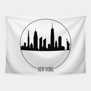 New York skyline negative Tapestry