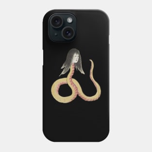 Snake Creature with Woman Head Japanese Yokai Art Folklore Phone Case