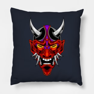 Oni mask 3.4 Pillow