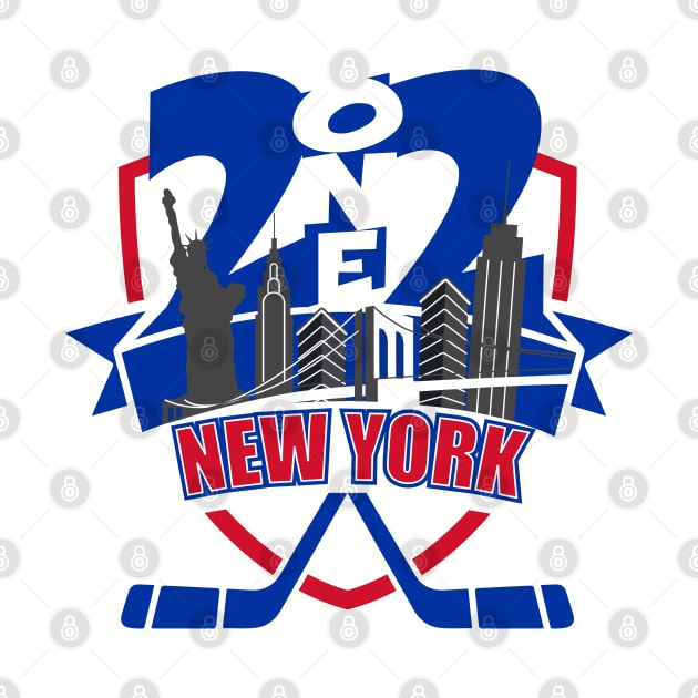 212 New York Hockey Blue/Red by AssortedRealitee