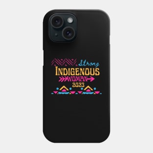 MMIW Awareness Indigenous Woman Art Stolen Sister First Nations Artwork for the Missing and Murdered Indigenous Women Phone Case