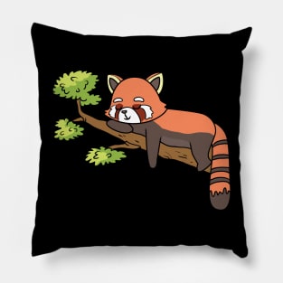 Red Panda sleeping Pillow