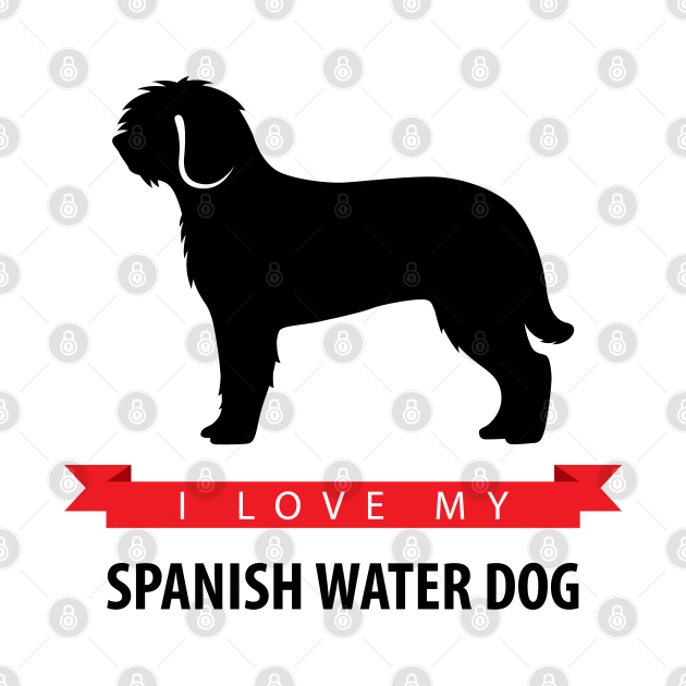 Disover I Love My Spanish Water Dog - Spanish Water Dog - T-Shirt