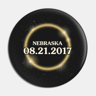 Solar Eclipse August 2017 Nebraska Pin