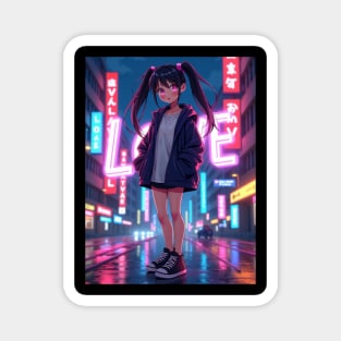 Dynamic Anime Vibes: A Journey of Color and Emotion Magnet