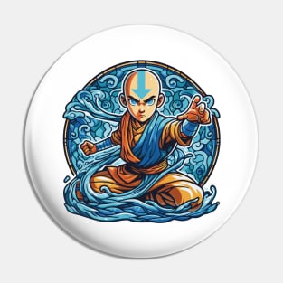 aang as the last air bender in battle position Pin
