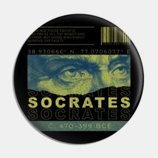 Socrates Quote // Streetwear Art Pin