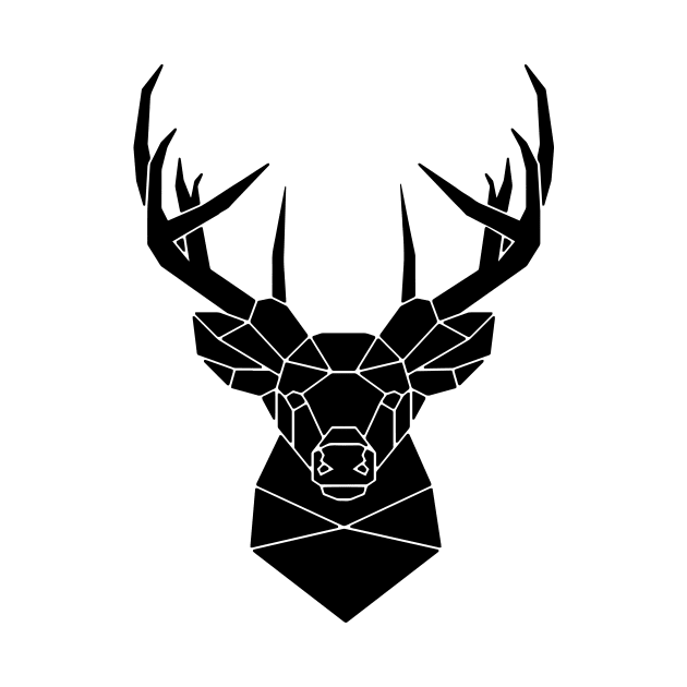 Geometric Deer by MaiKStore