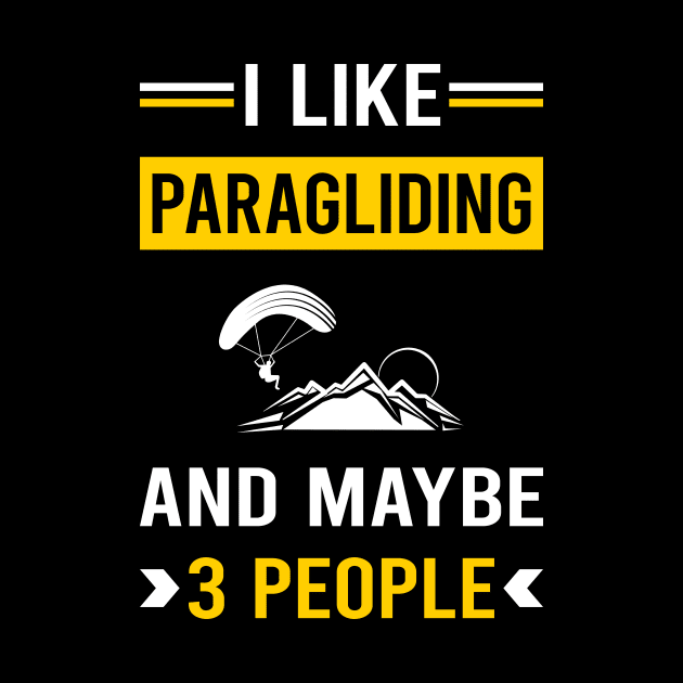 3 People Paragliding Paraglide Paraglider by Good Day