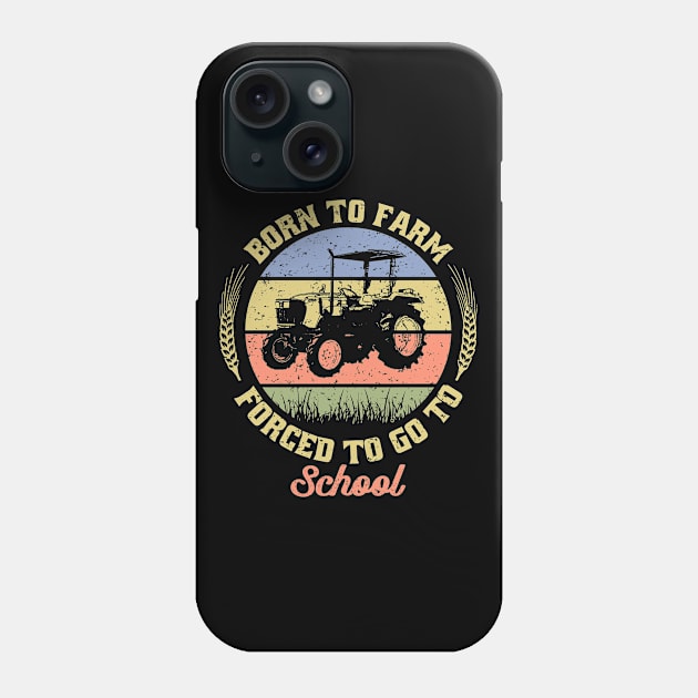 farmer,tractor,farm retro,gift,gifts Phone Case by teenices