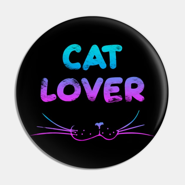 Cat Lover - Purple Pin by Scailaret