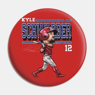 Kyle Schwarber Philadelphia Cartoon Pin