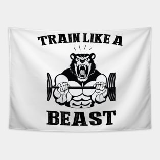 Train like a beast Tapestry