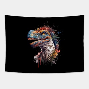 very detailed dinosaur head focus Tapestry