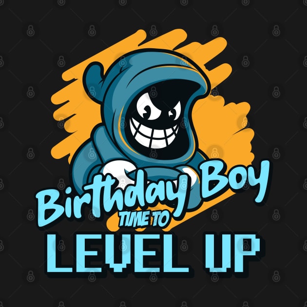 Birthday Boy Time To Level Up by Bradley Cann Designs