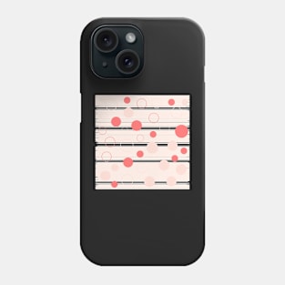 circles and Glitch lines Pattern Phone Case