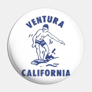 Ventura California Surfing Pin