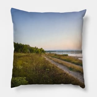 Rural panoramic landscape Pillow