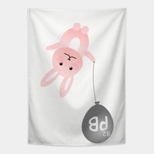 Lead Balloon Sinking Kawaii bunny Pb 82 Tapestry