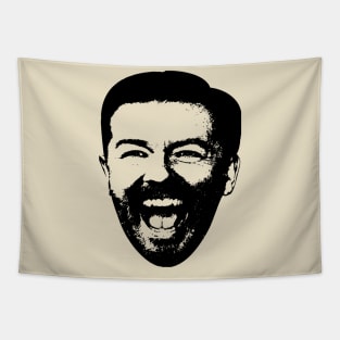 Ricky Gervais: Hilarious British Comedian Artwork for Comedy Fans Tapestry